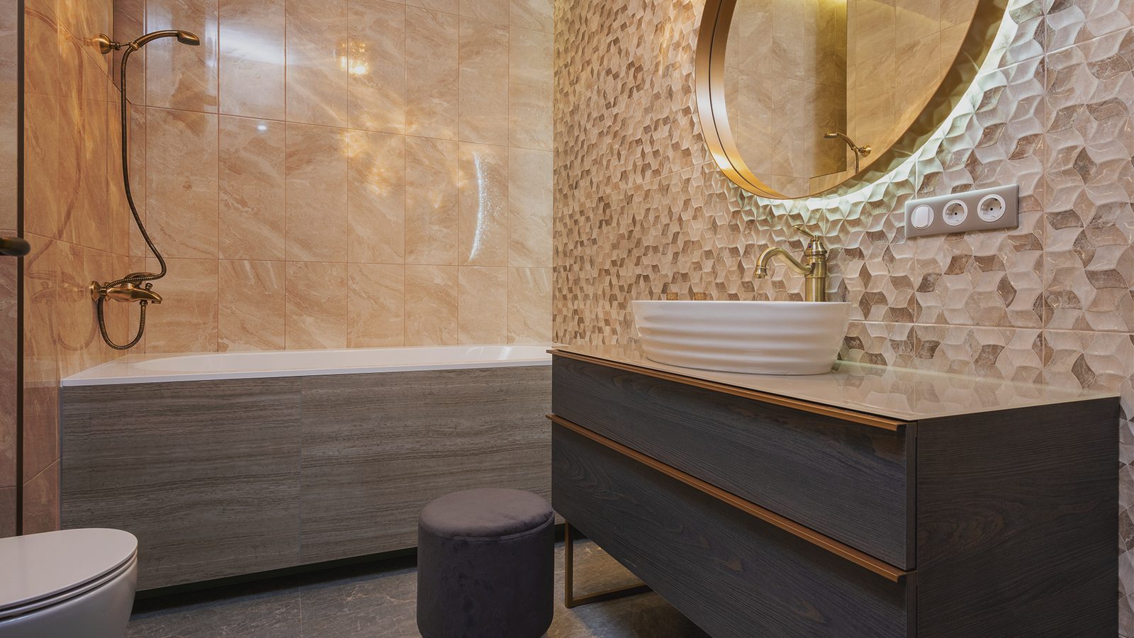 Bagno esposto nello showroom LG Edil
